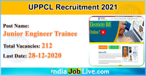 uppcl-recruitment-of-junior-engineer-trainee-2020-indiajoblive.com